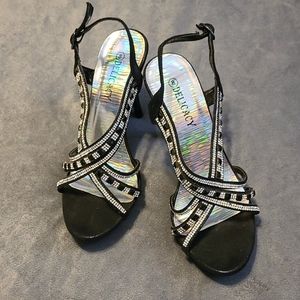 Black High Heals with Diamonds